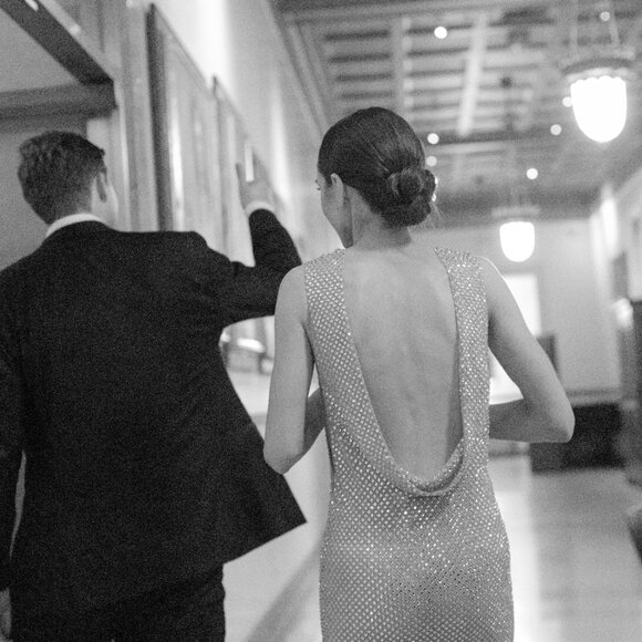 Self portrait SILVER RHINESTONE MESH MIDI DRESS with tag - Picture 3 of 8